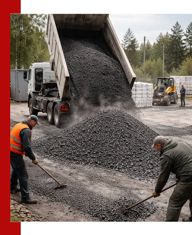 Доставка и продажа асфальтного гранулята в Череповце
