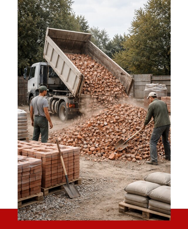 Бой кирпича в Череповце с доставкой от 4293 руб/куб | ПРОНЕРУДЧрп