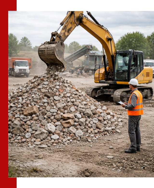 Доставка и вывоз строительного боя в Череповце