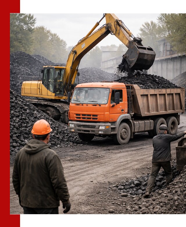 Доставка угля автотранспортом в Череповце быстро и выгодно