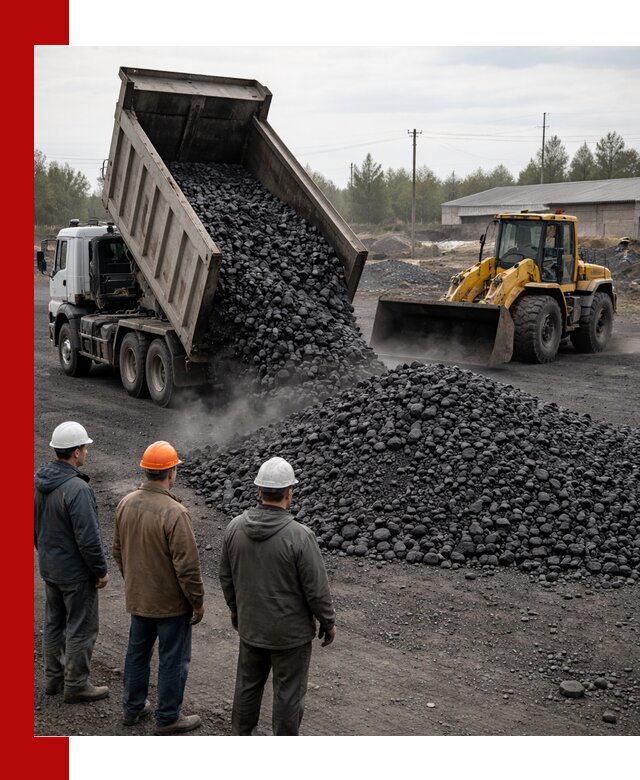 Доставка угля антрацита в Череповце с самосвалами и погрузкой
