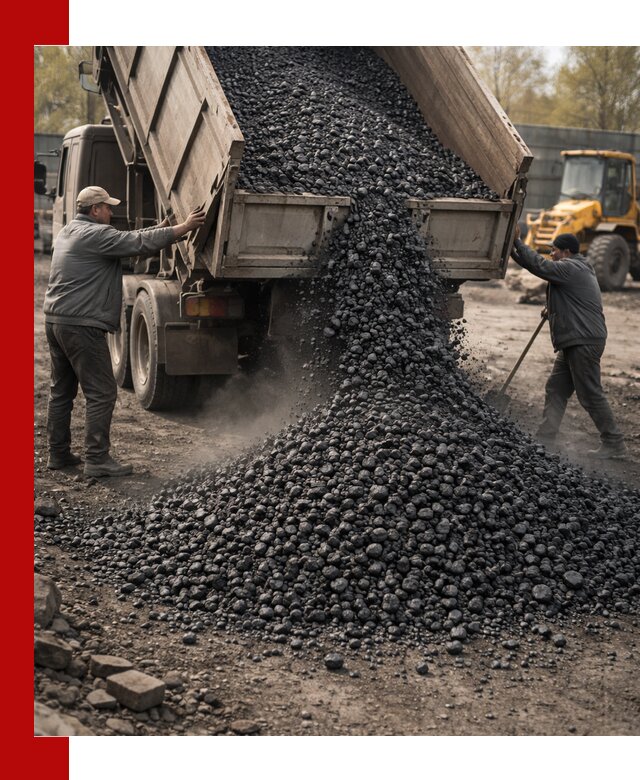 Доставка угля семечка самосвалами в Череповце