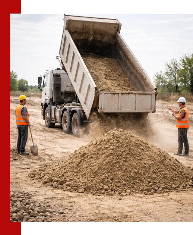 Доставка самосвалом 15 кубов в Череповце за город и по городу