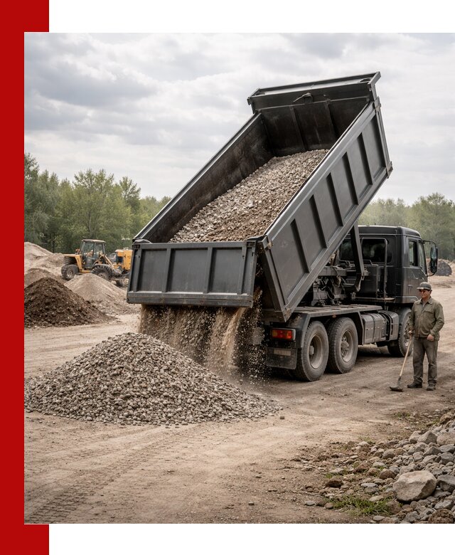 Доставка самосвалом 30 м3 по выгодным ценам в Череповце