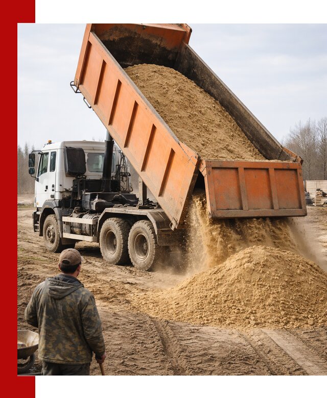 Аренда самосвала 20 тонн для перевозки грузов в Череповце