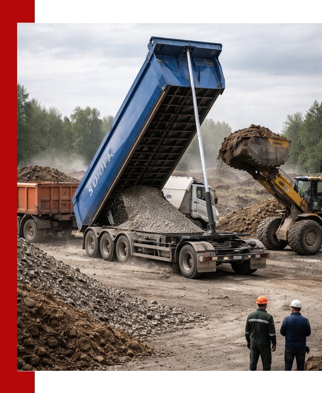 Аренда тонар 40 тонн в Череповце с доставкой материалов