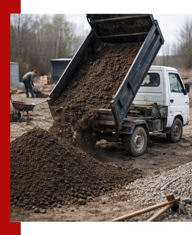 Аренда минисамосвала в Череповце для доставки сыпучих материалов