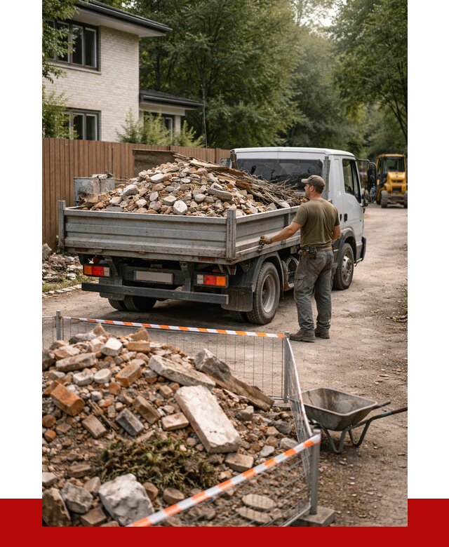 Вывоз строительного мусора с погрузкой в Череповце от 7666 р | ПРОНЕРУДЧрп