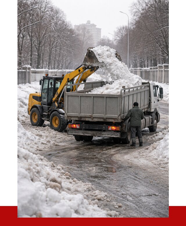 Вывоз снега с погрузкой в Череповце от 3577 р. ПРОНЕРУДЧрп