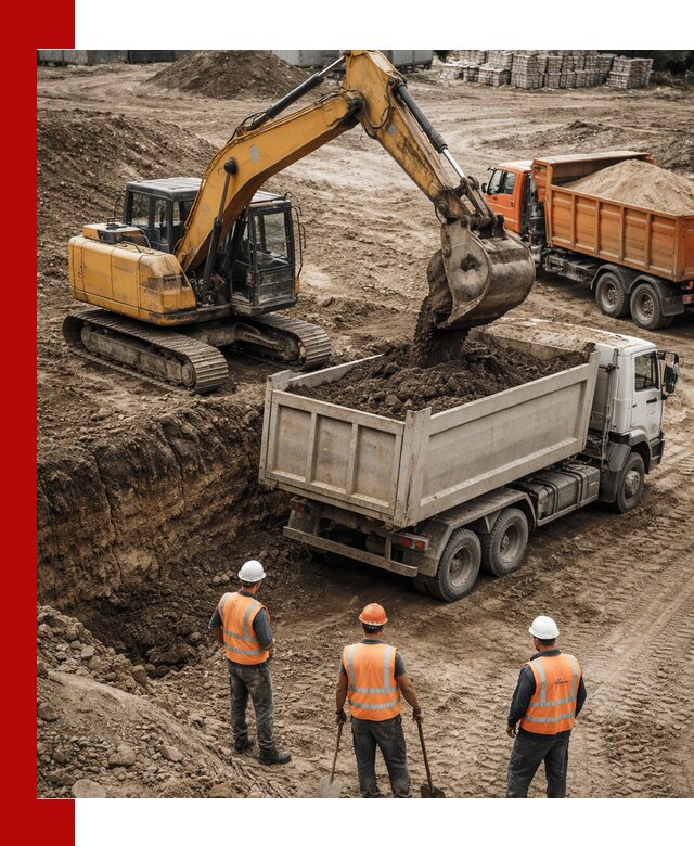 Разработка грунта для строительства и благоустройства в Череповце